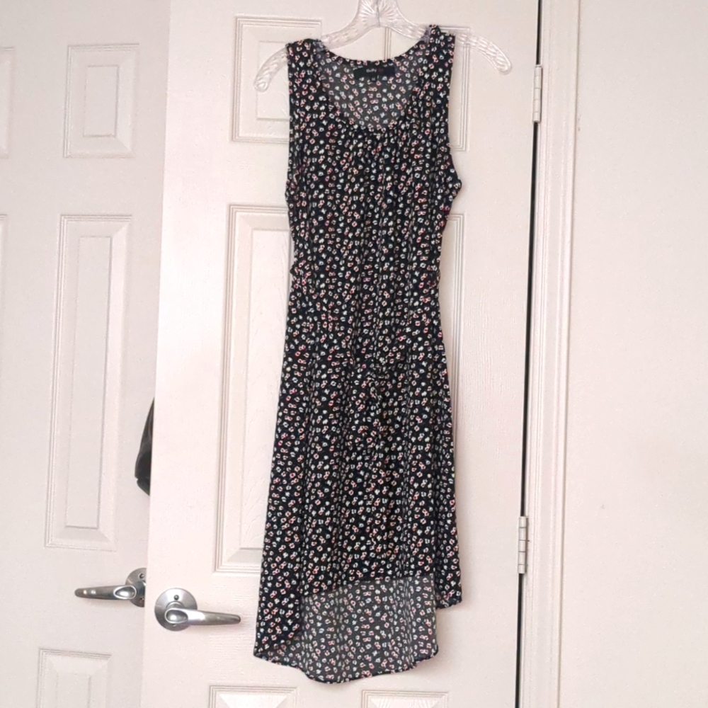 Maternity Hi-Lo Floral Print Dress